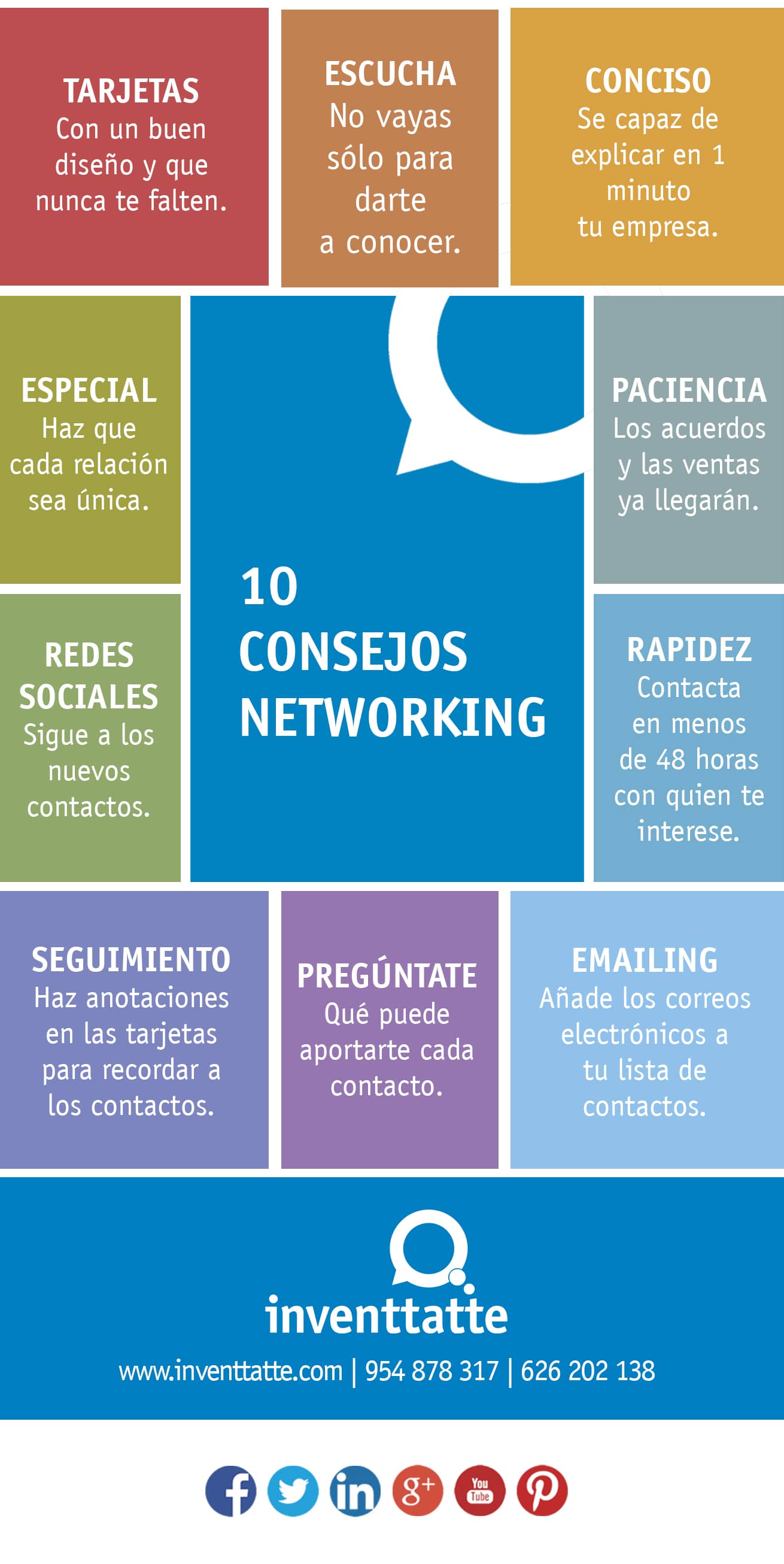 Infografía 10 Consejos Networking