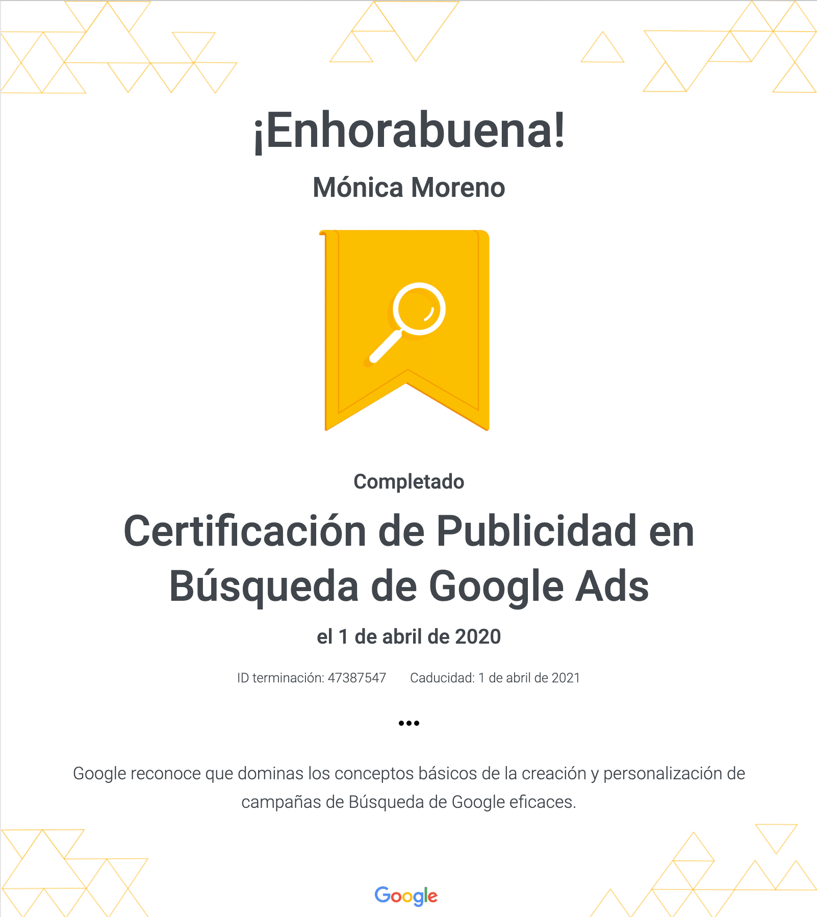 Certificación SEM - Publicidad en Búsqueda de Google Adwords - Utrera (Sevilla)
